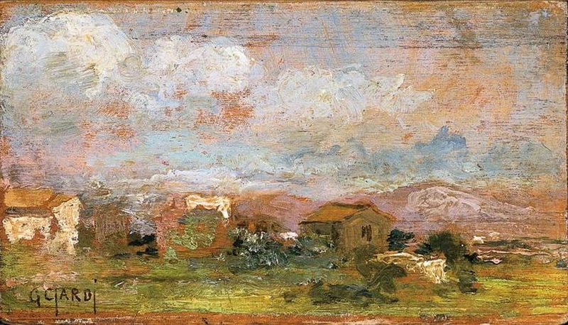 Paesaggio con case